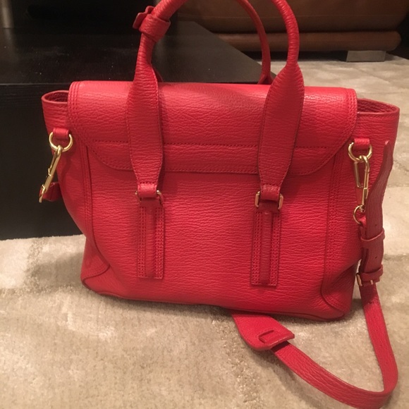 3.1 Phillip Lim Pashli Satchel Medium 🍒 Red - Picture 6 of 16